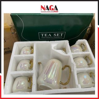 Bộ bình cốc nắp cá heo viền vàng (THÙNG 8B)