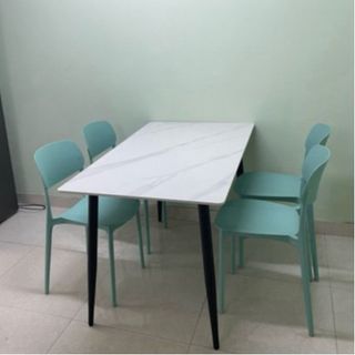Bàn Ăn Mặt đá phiến Cao Cấp Hiện Đại