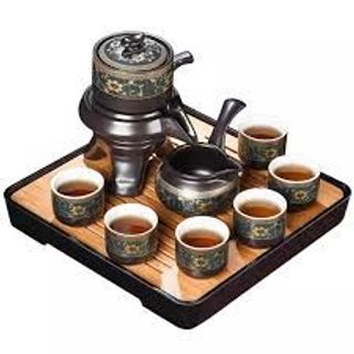 Bộ Ấm Chén Uống Trà Gốm Sứ Hoa Cẩm Đỏ - Sự Hòa Quyện Hoàn Hảo Giữa Nghệ Thuật Và Trà
