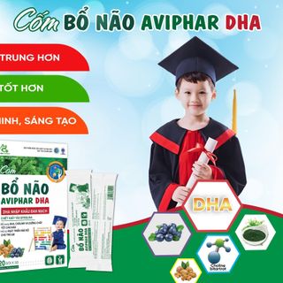 CỐM BỔ NÃO AVIPHAR DHA HỘP 20 GÓI- DƯỢC PHẨM AVIPHAR