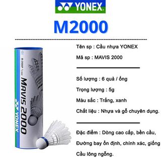 Cầu lông nhựa YONEX MAVIS 2000 chính hãng giá sỉ