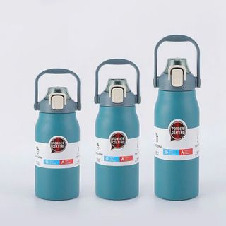 Bình nước inox gắn ống hút 1000ml (Giá sỉ -Giá bán buôn)