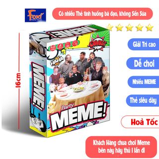 Board game-Bộ Bài Squad Meme Foxi Mêm-trò chơi đội nhóm siêu vui hài hước