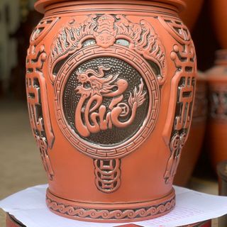 Siêu phẩm 2024 chĩnh gạo phong thuỷ “ Phúc - Lộc - Thọ “ - Phúc thử chiêu tài lộc - 20kg