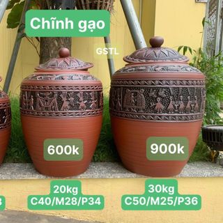 (1 ĐỔI 1) Chum đựng gạo phong thủy, chum 10L, chất liệu sành không tráng men,khử khuẩn an toàn cho sức khỏe, giá xưởng