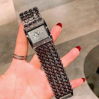 SALE RẺ ĐỒNG HỒ NỮ THỜI TRANG GUE S DÂY MẮT XÍCH BẢNG VUÔNG  3