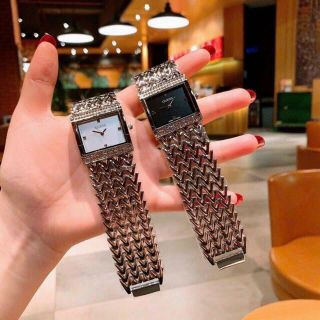 SALE RẺ ĐỒNG HỒ NỮ THỜI TRANG GUE S DÂY MẮT XÍCH BẢNG VUÔNG 3