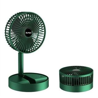 Quạt Tích Điện SUPER Gấp Gọn, Quạt Mini Để Bàn Xoay 180 Độ, 3 Tốc Độ Gió, Cổng Sạc USB giá sỉ