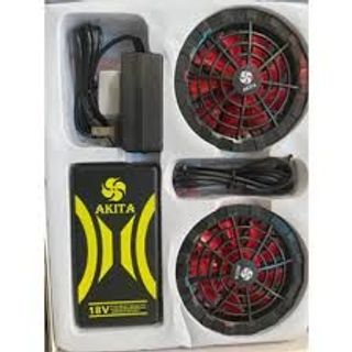 bộ phụ kiện áo điều hòa nhật bản cao cấp Pin 74.000mAh Quạt 14v-3 cánh to siêu mát