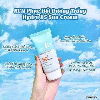 Kem Chống Nắng Phục Hồi Dưỡng Trắng B5 Prety Skin Hàn Quốc Hydra B5 Sun Cream 70 ml