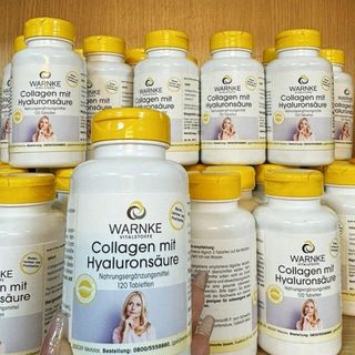 Viên uống Collagen Warnke mit Hyaluronsaure 🇩🇪 Nội địa ĐỨC - Hộp 120 viên giá sỉ