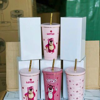 LY GIỮ NHIỆT GẤU DÂU LOTSO - HGS giá sỉ