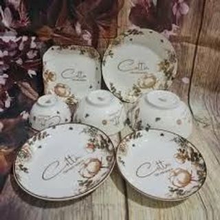 Đĩa Sứ Muối Tiêu Hoa 022 (THÙNG 260C)