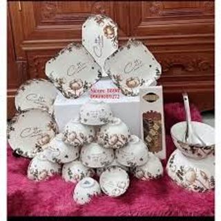 Đĩa Sứ Muối Tiêu Hoa 022 (THÙNG 260C)