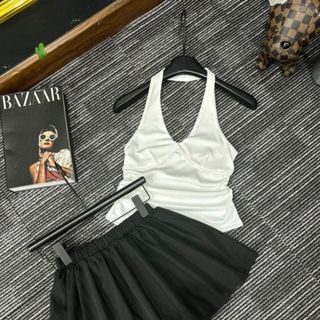 SET ÁO YẾM KÈM CHÂN VÁY A XOÈ - LÊ PHƯƠNG BOUTIQUE