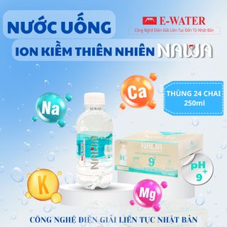 Nước uống ion kiềm thiên nhiên NAWA chai 250ml - Tốt cho đường ruột giá sỉ