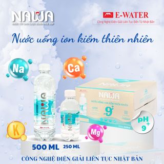 Nước uống ion kiềm thiên nhiên NAWA chai 250ml - Tốt cho đường ruột