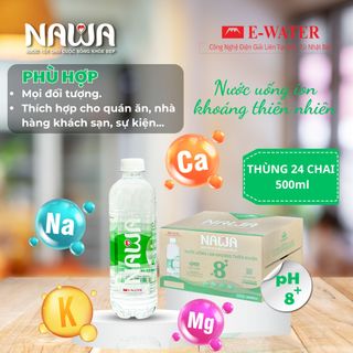 Nước Uống Ion Khoáng Thiên Nhiên NAWA chai 500ML
