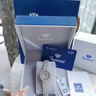 ĐỒNG HỒ NỮ CHÍNH HÃNG FUNMEI F00 FULL ĐÁ PHA LÊ ĐI KÈM TEM KÍCH HOẠT ĐIỆN TỬ BẢO HÀNH CHÍNH HÃNG 2