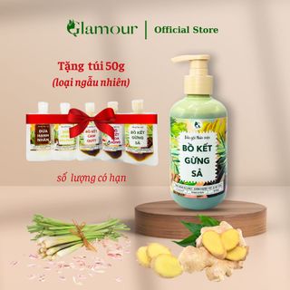 Dầu gội bồ kết gừng sả Glamour cô đặc 500gr, ngăn ngừa rụng tóc, làm sạch gàu, giảm chẻ ngọn giá sỉ