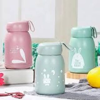 Bình đựng nước giữ nhiệt lõi thuỷ tinh bọc nhựa lúa mạch Cốc cách nhiệt hai lớp 320ml