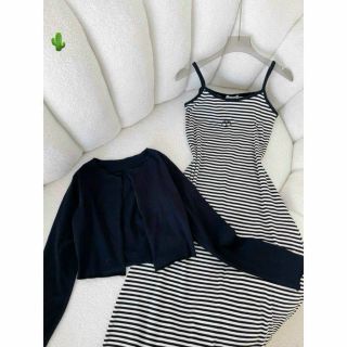 SET ĐẦM 2 DÂY SỌC MÃI KÈM KHOÁC NGOÀI - LÊ PHƯƠNG BOUTIQUE