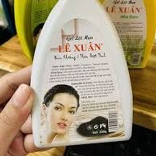 GEL LỘT MỤN CÁM, ĐẦU ĐEN LÊ XUÂN 200G Lột mụn tại nhà làm sạch dầu nhờn mụn đầu đen mụn cám