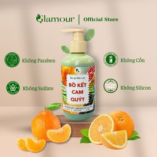 Dầu Gội Bồ Kết Cam Quýt Cô Đặc Glamour chai 300gr, dầu gội thảo mộc giảm rụng tóc, sạch gàu,chẻ ngọn