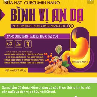 Sữa nano CURCUMIN NANO BÌNH VỊ AN tốt cho người dạ dày , đại tràng( hộp 900g)