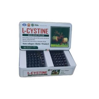 Viên uống L-Cystine Bio Zinc Plus giúp cải thiện sạm da, làm đẹp da, giúp tóc, móng chắc khỏe hộp 60 viên giá sỉ