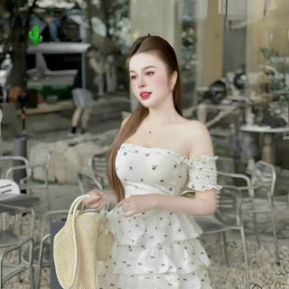 SET ÁO ỐNG TAY NHÚN KÈM CHÂN VÁY TẦNG - LÊ PHƯƠNG BOUTIQUE