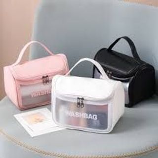 Túi WASHBAG THẾ HỆ MỚI Dạng Hộp Có Nắp Khoá Đựng Mỹ Phẩm/ Du Lịch