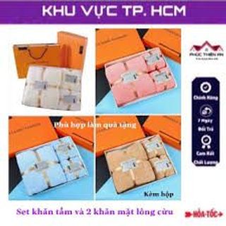 SET 3 KHĂN HÀN QUỐC LÔNG CỪU (KÈM TÚI XÁCH)