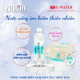 Nước uống ion kiềm thiên nhiên NAWA chai 500ml - Tốt cho đường ruột