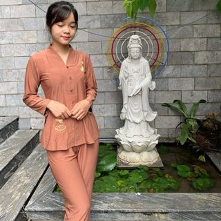 Đồ lam truyền thống- bà lai vải thun co dãn