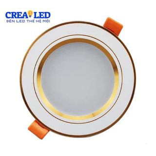 Đèn âm trần 12w 3 màu nguồn TENTA đế nhôm đúc bảo hành 2 năm CREALED