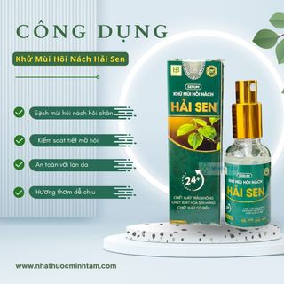 Xịt Khử Mùi Hôi Nách Hải Sen Đánh Bay Mùi Cơ Thể