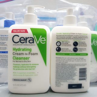 Sữa rửa mặt CeraVe Hydrating Cleanser sạch sâu cho da thường và da khô chai 473g