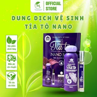 Dung dịch vệ sinh Tía tô Nano bạc kèm nước hoa mini
