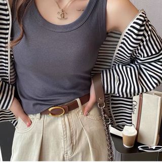 Áo ba lỗ form dài chất thun gân tăm mềm mịn