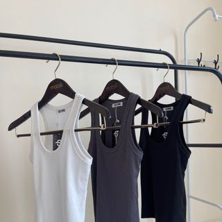 Áo ba lỗ form dài chất thun gân tăm mềm mịn