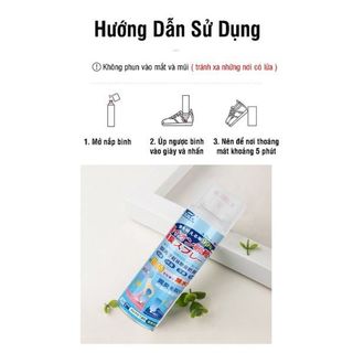 Bình xịt khử hôi giày công nghệ NaNo mát lạnh