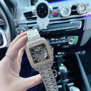 ĐỒNG HỒ NAM TRUNG CẤP CATI FULL ĐÁ MẶT GIẢ CƠ LỘ MÁY SANG TRỌNG 4