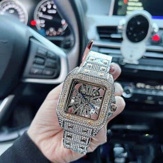 ĐỒNG HỒ NAM TRUNG CẤP CATI FULL ĐÁ MẶT GIẢ CƠ LỘ MÁY SANG TRỌNG 4