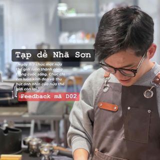 in logo tạp dề lấy ngay  -Tạp dề dáng dài phối khoen Nhã Sơn - Tạp dề đồng phục giá sỉ - Tạp dề pha chế - Tạp dề salon tóc - Tạp dề nhân viên