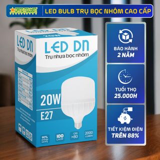 [CHÍNH HÃNG] Bóng đèn LED BULB DN Ánh sáng trắng - Công Suất 20W (01 bóng) giá sỉ