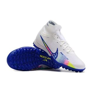 Giày đá bóng N.i..k.e Air Zoom Mercurial Superfly 9 Elite TF màu trắng vạch xanh giá sỉ