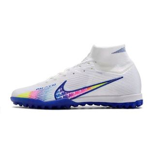 Giày đá bóng N.i..k.e Air Zoom Mercurial Superfly 9 Elite TF màu trắng vạch xanh