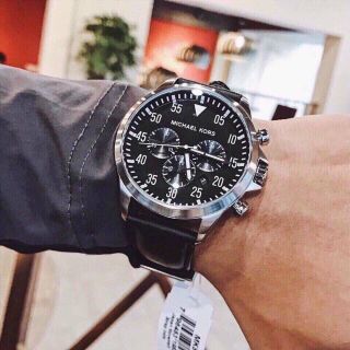 ĐỒNG HỒ NAM CAO CẤO M KORS DÂY DA MẶT CHONOGRAP 1