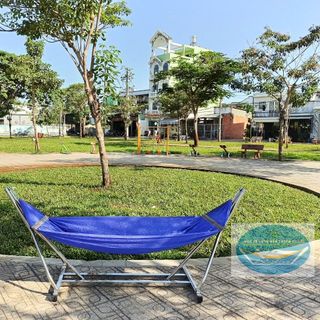 Bộ võng xếp khung vuông INOX 100% kèm mặt lưới cao cấp loại 1 cỡ lớn